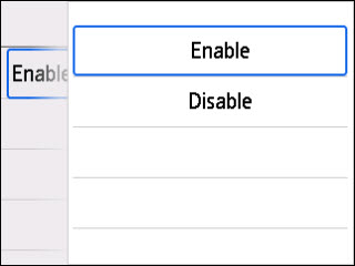 Tap Enable or Disable