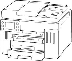 Do not forcefully push the cassette into the printer if the cassette is extended