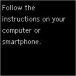 Figure: Follow the instructions on your computer or smartphone.