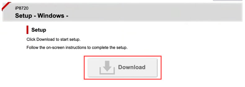 Click Download to obtain the installer for your printer