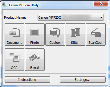 Canon Utilities Scanner - The mf scan utility is software for ...