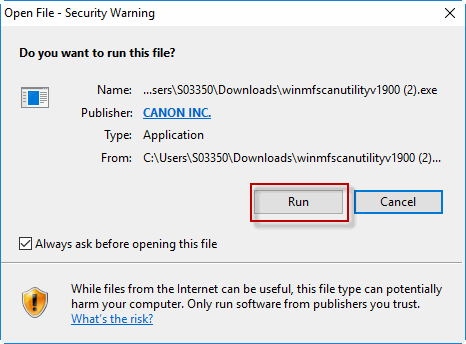 downloading and installing the canon mf scan utility
