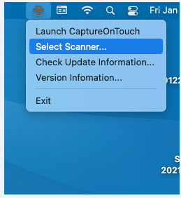 Click on Select scanner