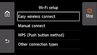 Select Easy wireless connect