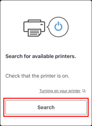 Tap Search (outlined in red)