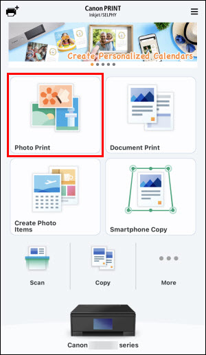 Knowledge Base - Print Photos With Canon PRINT Inkjet/SELPHY - iOS