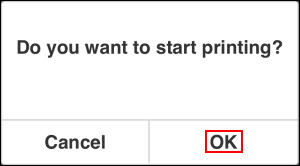Tap OK (outlined in red) or Cancel