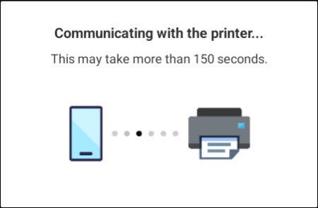 Communicating with the printer