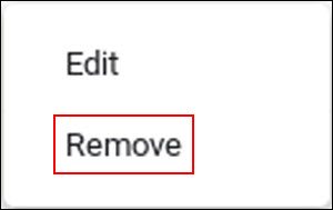 Click Remove