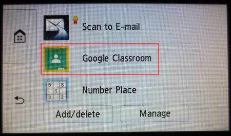 Figure: Select Google Classroom (outlined in red)