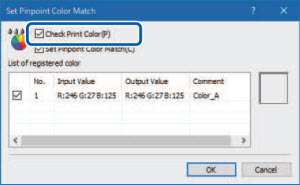 [Check Print Color] selected