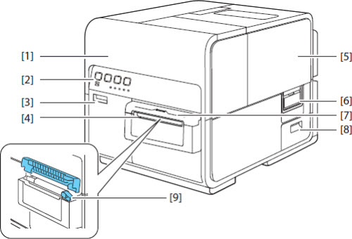 Image of front / right side of printer