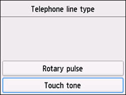 Telephone line type screen