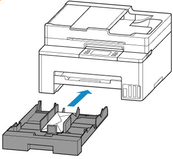 Push the cassette into the printer until it stops