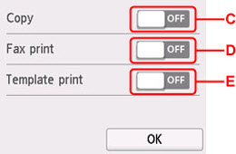 Two-sided print settings screen