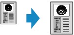 Example of preset ratio copy