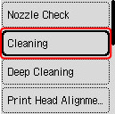 Select Cleaning (outlined in red)