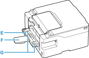 Image showing the rear of the printer