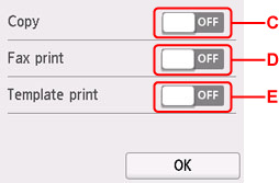 Duplex (Two-sided) print settings screen