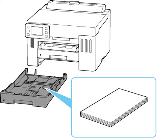 Image of a cassette removed from the printer