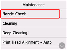 Figure: Nozzle Check outlined in red