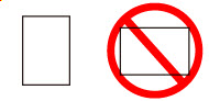Do not load paper in landscape orientation