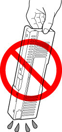 Do not turn the removed maintenance cartridge upside down