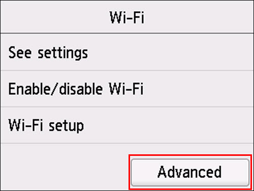 Tap Advanced (outlined in red)