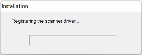 Registering the scanner driver
