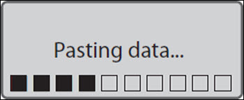 Pasting data...