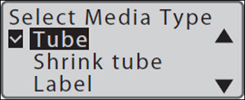 Figure: Tube selected