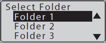 Folder 1 selected