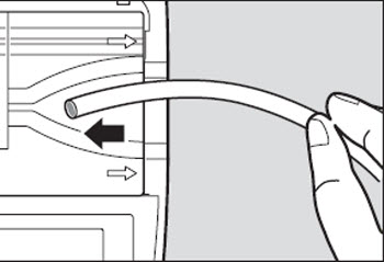 Insert warped tube as shown