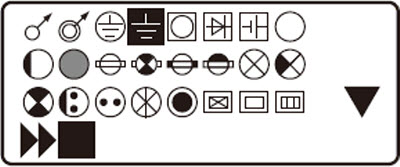 The symbol is selected