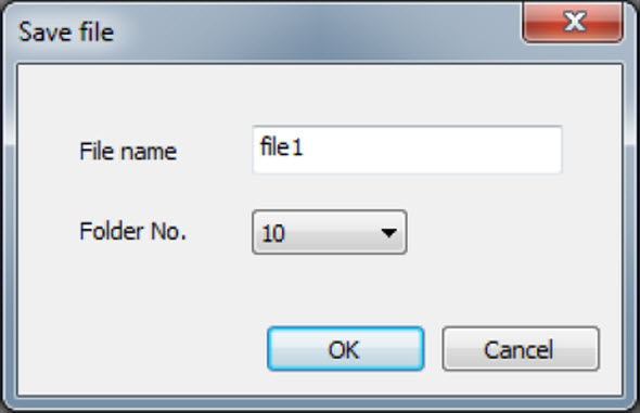 Save file dialog box