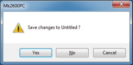 Select Yes or No, depending on if you want to save the changes or not