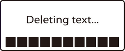 Deleting text