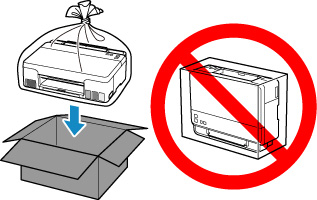 When a shipping agent is handling transport of the printer, have its box marked "THIS SIDE UP" to keep the printer with its bottom facing down