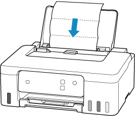 Load the folded sheet of paper in the printer
