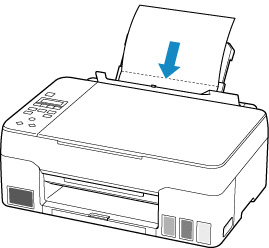 Load the paper in the rear tray with the open side facing you