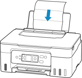 Load the folded sheet of paper in the printer