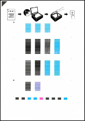 Print head alignment sheet