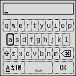 Figure: On-screen keyboard