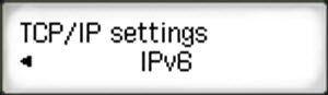 IPv6 selected