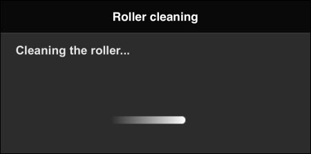 Cleaning the roller
