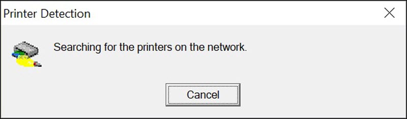 Searching for printers on the network