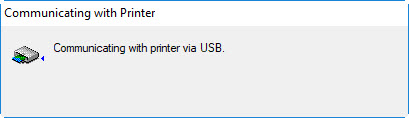 The computer will communicate with the printer via USB.