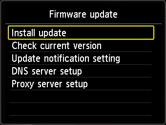 Canon - Updating the Firmware - MG5700 Series
