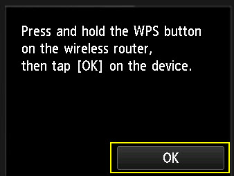 Press and hold the WPS button.