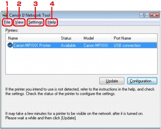 no printers listed on ij network scanner selector ex